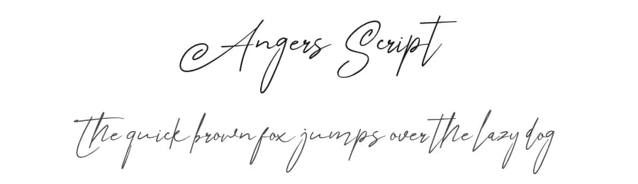 Angers Script by Khurasan — Script Handwritten Font