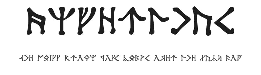 Angerthas by Bruce Kvam — Dingbats Font