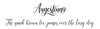 Angestina by Madatype Studio — Script Handwritten Font — thumbnail 1