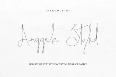 Anggela Styled Font by Muksal Creative — Script Handwritten Font — thumbnail 1