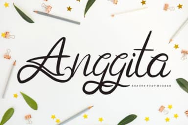 Anggita Font by Vunira by Vunira — Script Handwritten Font — thumbnail 1