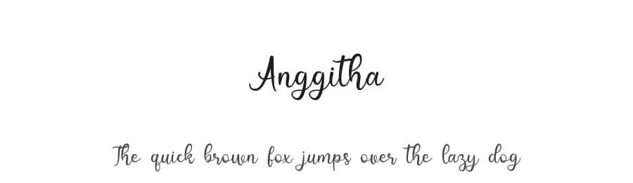 Anggitha by Sugiharto Art Studio — Script Handwritten Font