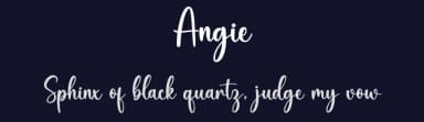 Angie by Graphix Line Studio — Script Handwritten Font — thumbnail 2