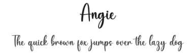 Angie by Graphix Line Studio — Script Handwritten Font — thumbnail 1