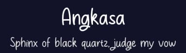 Angkasa by MJType — Script Handwritten Font — thumbnail 2