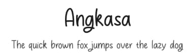 Angkasa by MJType — Script Handwritten Font — thumbnail 1