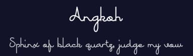 Angkoh by Grewfont Studio — Script Handwritten Font — thumbnail 2