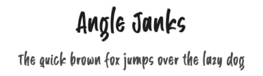 Angle Janks by Colllab Studio — Script Handwritten Font — thumbnail 1