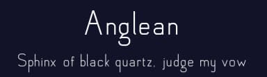 Anglean by George E-H — Sans Serif Font — thumbnail 2