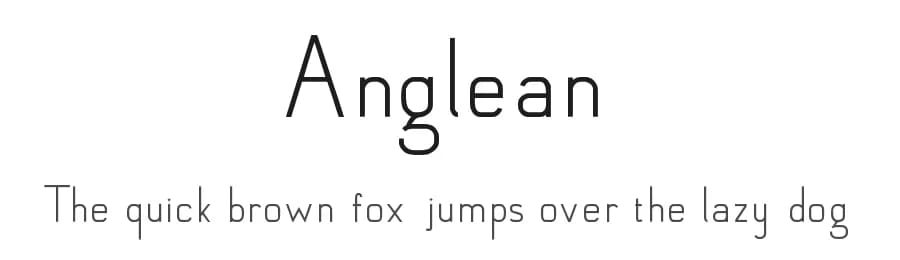 Anglean by George E-H — Sans Serif Font