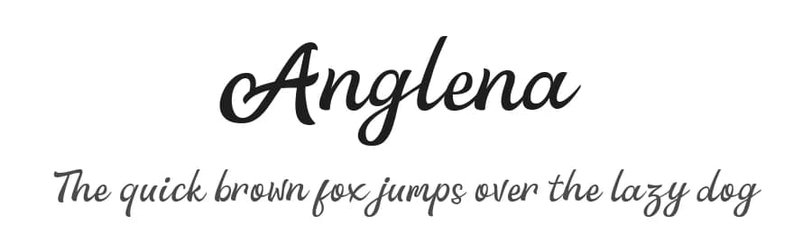 Anglena by 7NTypes — Script Handwritten Font