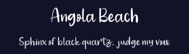 Angola Beach by Mozatype — Script Handwritten Font — thumbnail 2