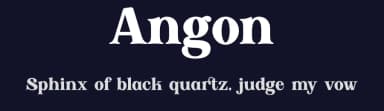 Angon by Mujiono Muji Utomo — Serif Font — thumbnail 2