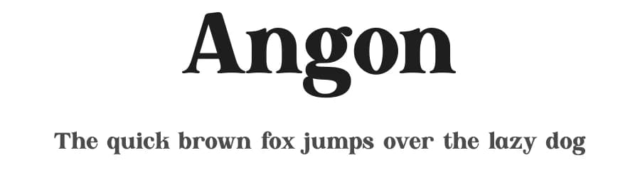 Angon by Mujiono Muji Utomo — Serif Font — preview 1