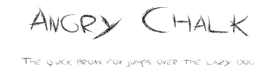 Angry Chalk by Jeronimo — Script Handwritten Font — preview 1