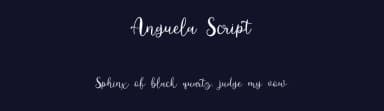 Anguela Script by Sizimon.id — Script Handwritten Font — thumbnail 2