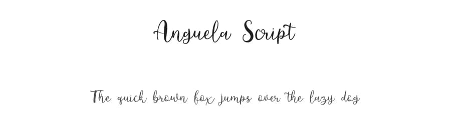 Anguela Script by Sizimon.id — Script Handwritten Font