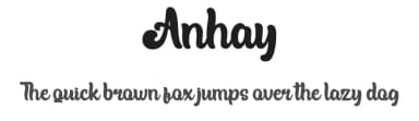 Anhay by Eknoji Studio — Script Handwritten Font — thumbnail 1