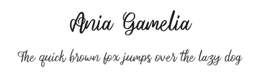 Ania Gamelia by Ianmikraz — Script Handwritten Font