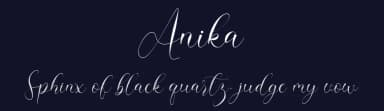 Anika by Nabila — Script Handwritten Font — thumbnail 2