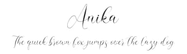 Anika by Nabila — Script Handwritten Font — thumbnail 1