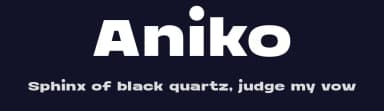 Aniko by Fitrah Type — Sans Serif Font — thumbnail 2