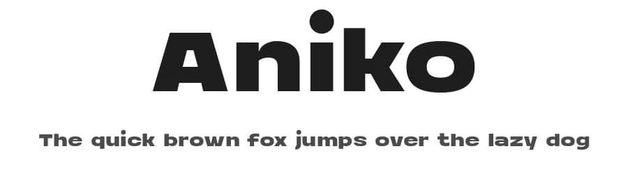 Aniko by Fitrah Type — Sans Serif Font