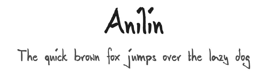 Anilin by Andreas Siess — Script Handwritten Font