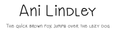 Ani Lindley by Barbara Nixon — Script Handwritten Font — thumbnail 1