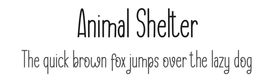 Animal Shelter by Etik Fatimah — Script Handwritten Font