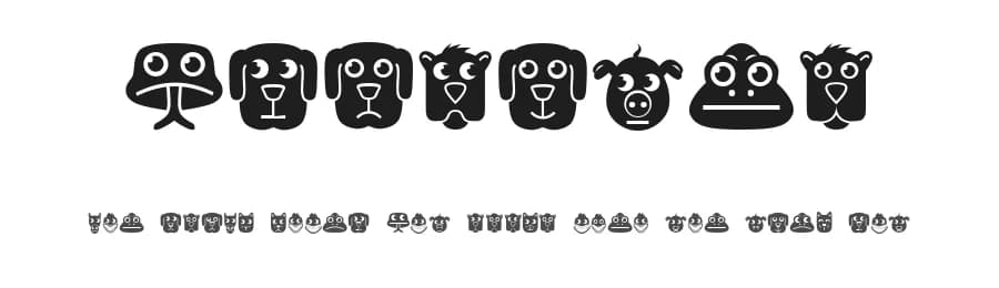 Animales by Vladimir Nikolic — Dingbats Font