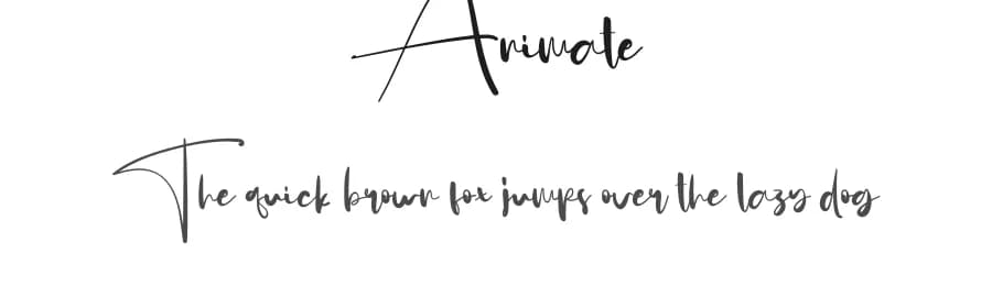 Animate by Scratchones — Script Handwritten Font