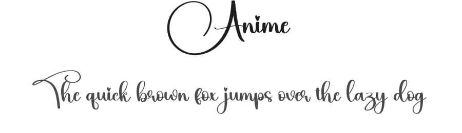 Anime by Scratchones — Script Handwritten Font