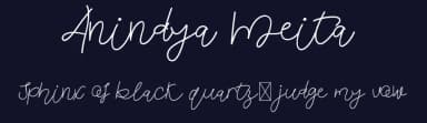Anindya Meita by Edric Studio — Script Handwritten Font — thumbnail 2