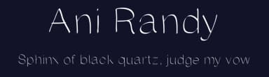 Ani Randy by Barbara Nixon — Script Handwritten Font — thumbnail 2