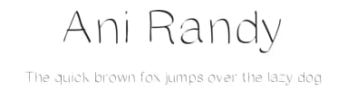 Ani Randy by Barbara Nixon — Script Handwritten Font — thumbnail 1