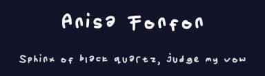 Anisa Fonfon by latifatu Anisa — Script Handwritten Font — thumbnail 2