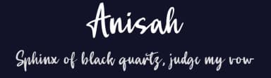 Anisah by Denny Subagja — Script Handwritten Font — thumbnail 2
