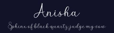 Anisha by Greentype — Script Handwritten Font — thumbnail 2