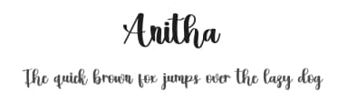 Anitha by FreshtypeINK — Script Handwritten Font — thumbnail 1