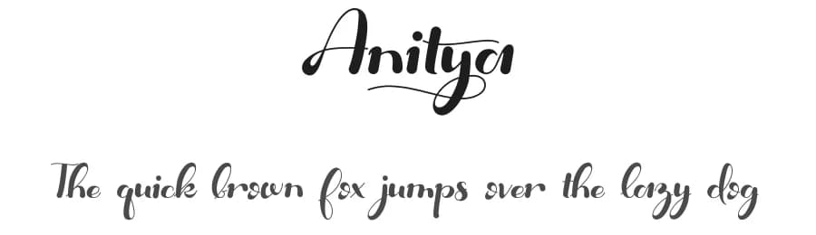 Anitya by PutraCetol Studio — Script Handwritten Font