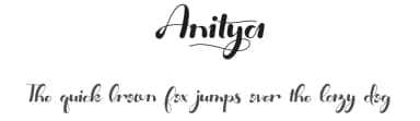 Anitya by PutraCetol Studio — Script Handwritten Font — thumbnail 1
