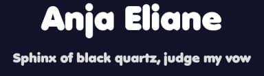 Anja Eliane by Edson & Eliane — Sans Serif Font — thumbnail 2