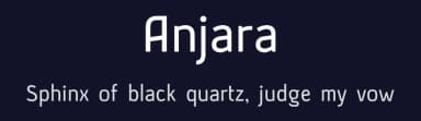 Anjara by 611 Studio — Sans Serif Font — thumbnail 2