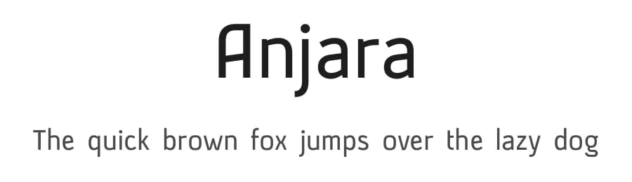 Anjara by 611 Studio — Sans Serif Font