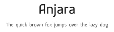 Anjara by 611 Studio — Sans Serif Font — thumbnail 1