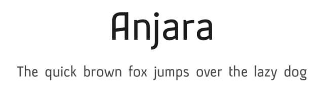 Anjara by 611 Studio — Sans Serif Font