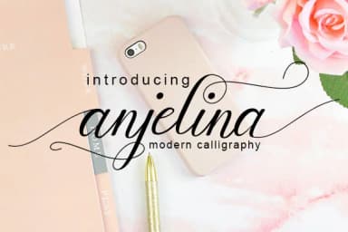 Anjelina Font by utopiabrand19 — Script Handwritten Font — thumbnail 1