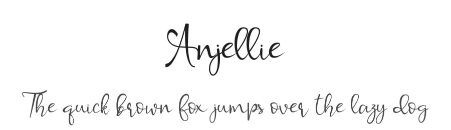 Anjellie by Supersemar Letter — Script Handwritten Font