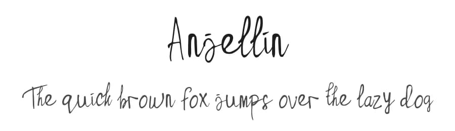 Anjellin by madeDeduk — Script Handwritten Font